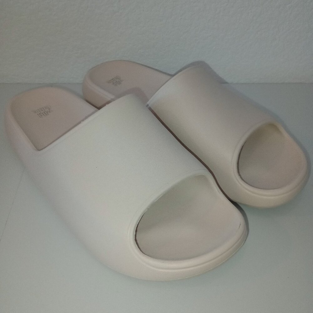 Women's Robbie Slide Sandals - Wild Fable Size 9 Light Cream